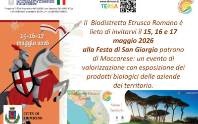 Esposizione di prodotti biologici: Festa di San Giorgio patrono di Maccarese15, 16 e 17 maggio 2026