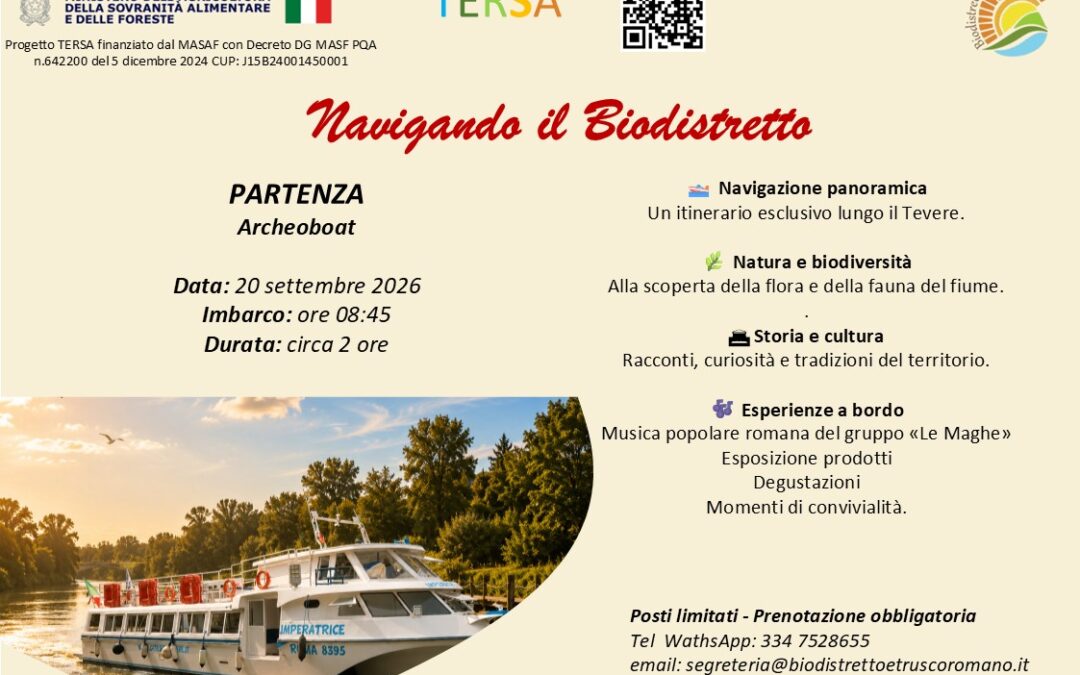 Navigando il Biodistretto20 settembre 2026